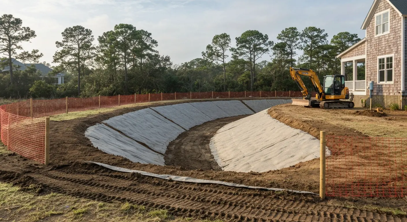 Site grading and erosion control