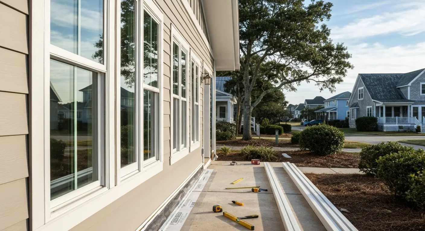 Exterior renovation near beach