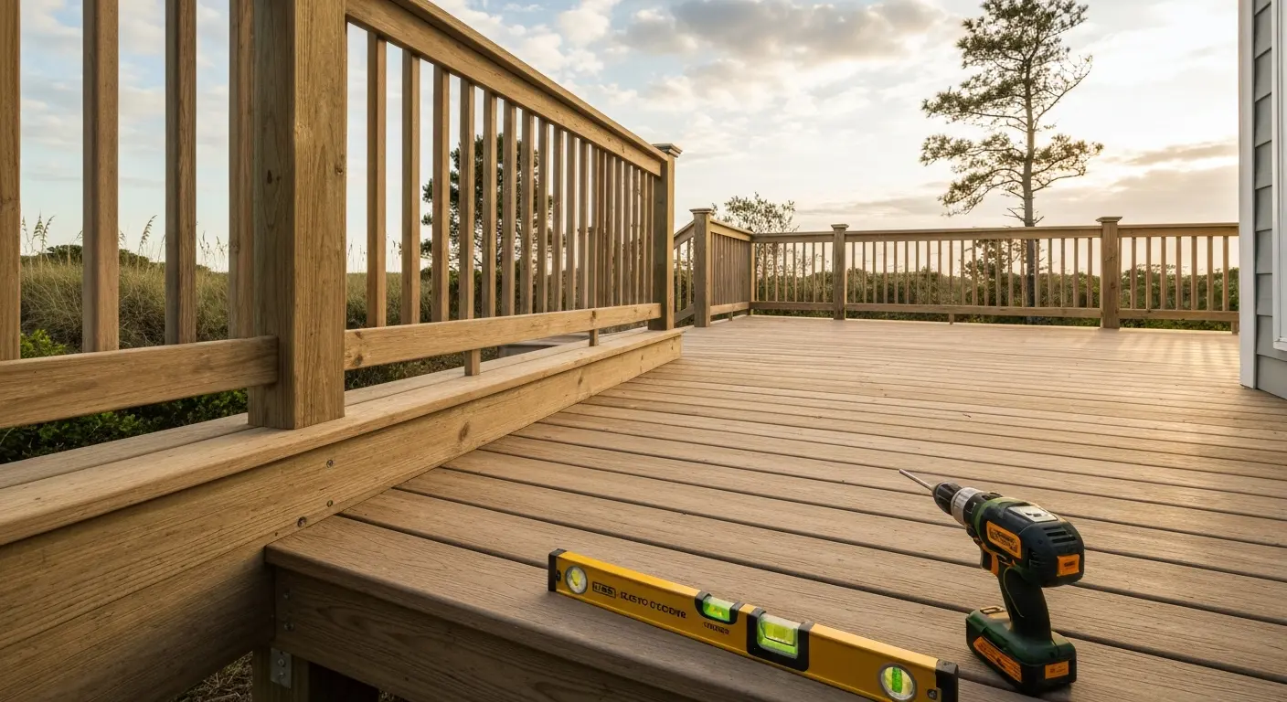 Custom deck construction project