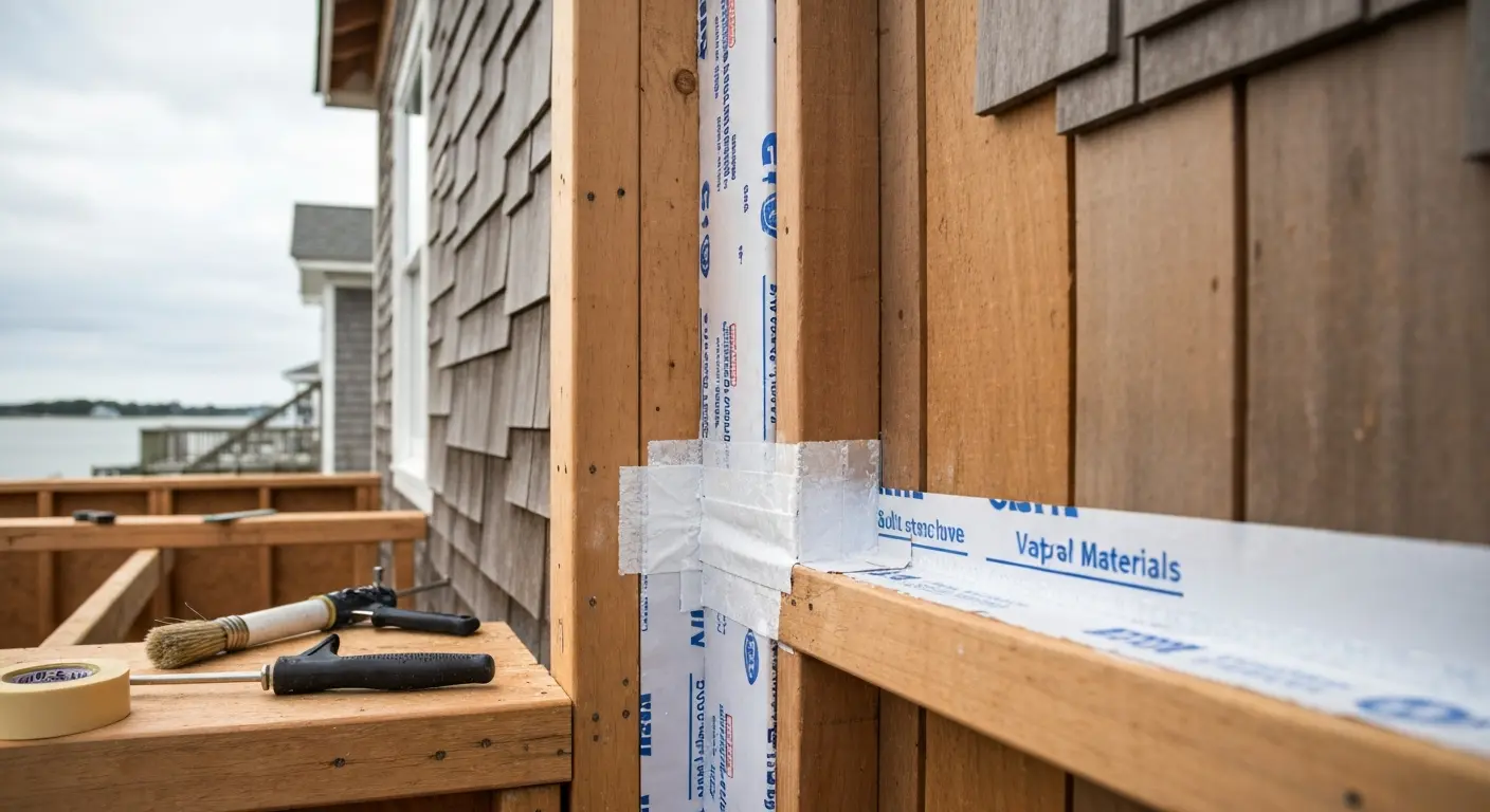 Moisture and salt-spray protection in coastal construction