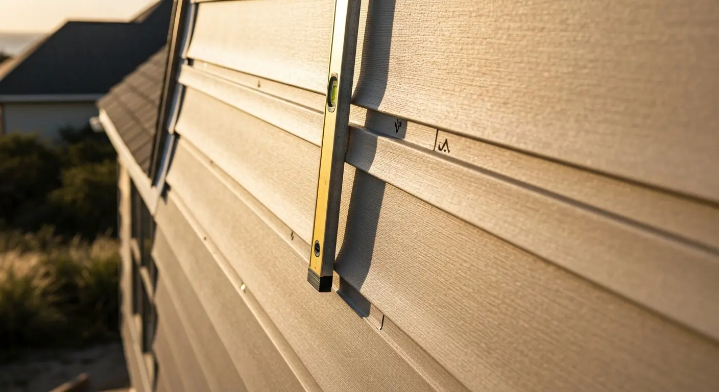 Siding installation on coastal home