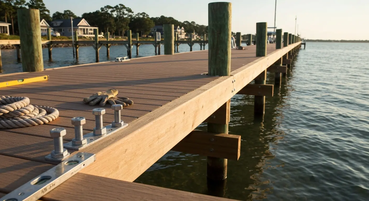 Dock construction project