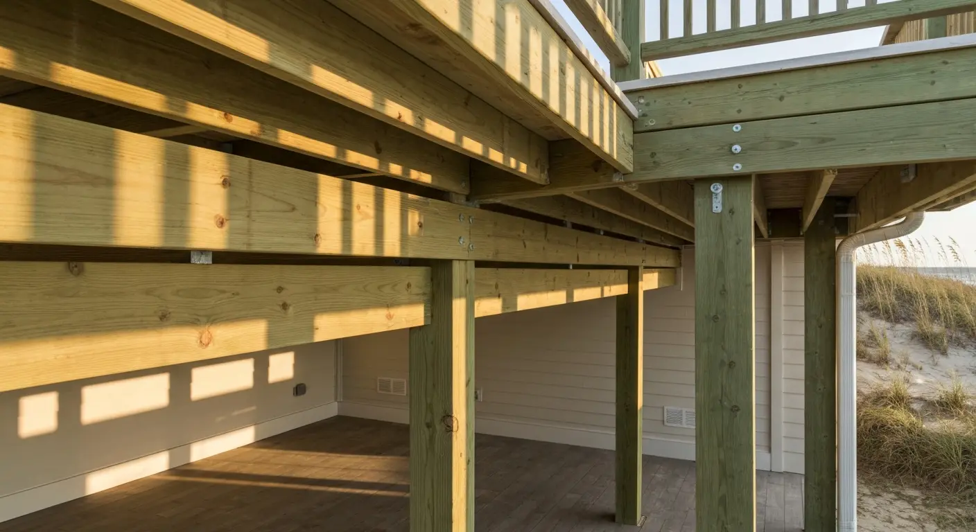 Under-deck covered living space