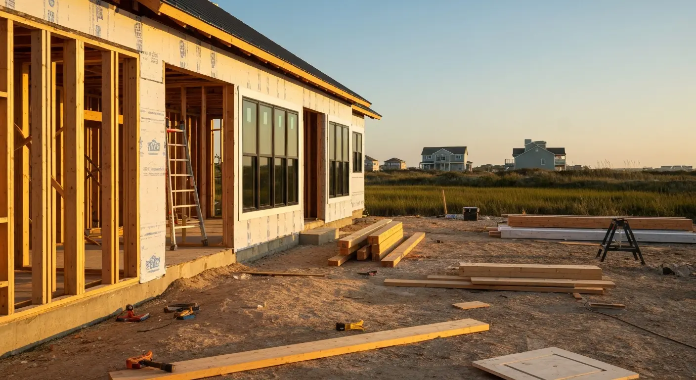 Custom home construction in Southern Shores
