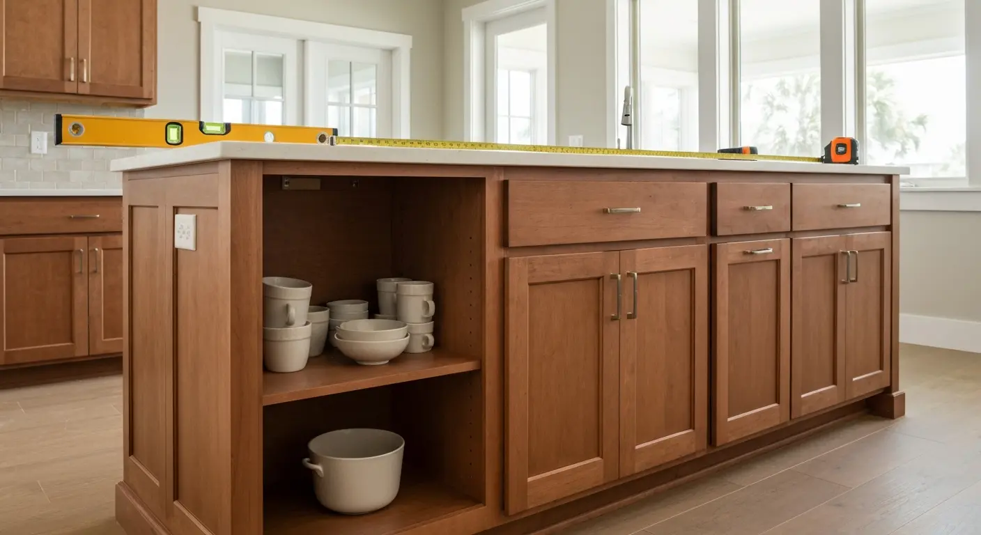 Custom kitchen cabinetry installation