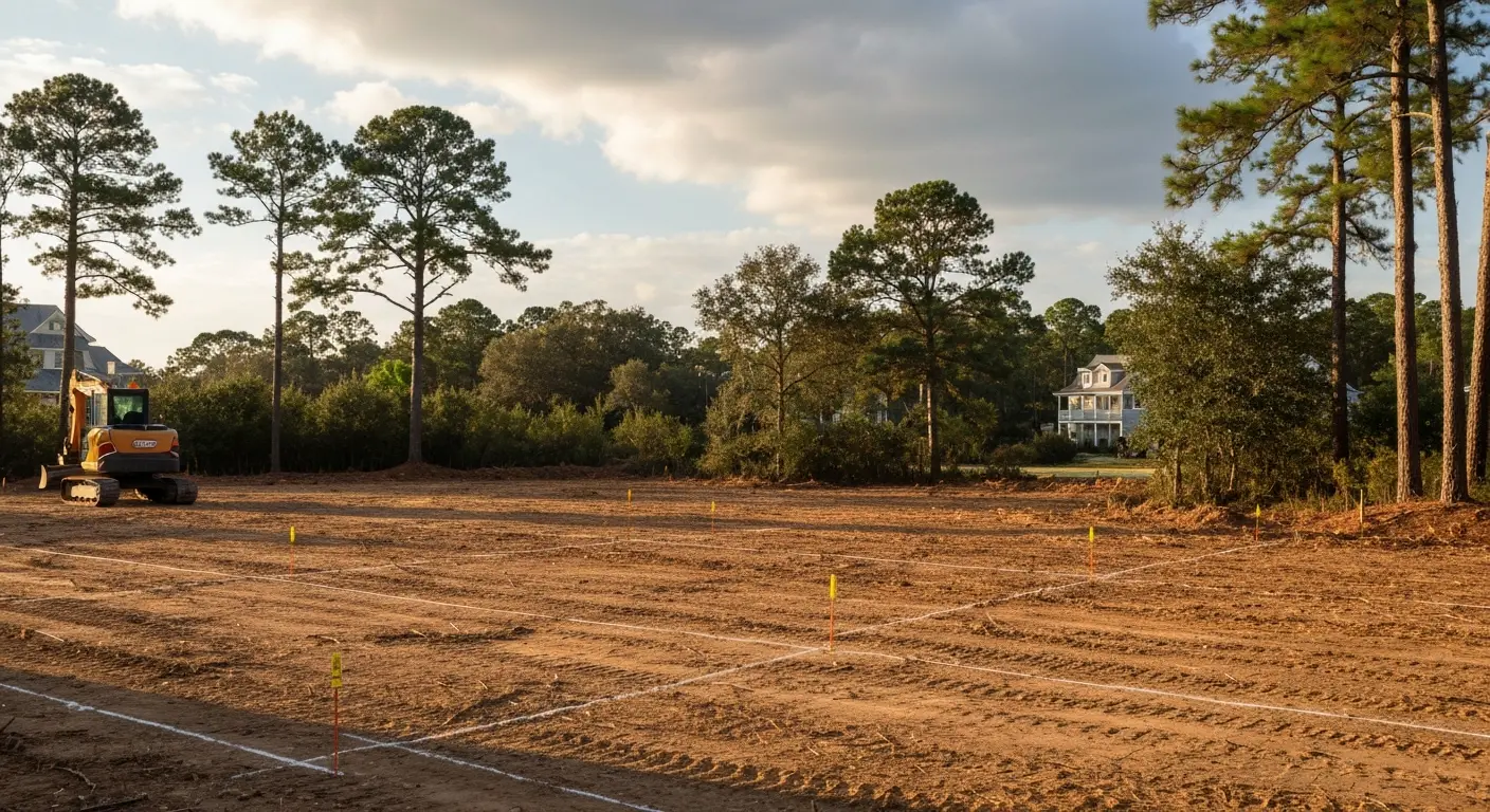 Commercial lot development in Southern Shores