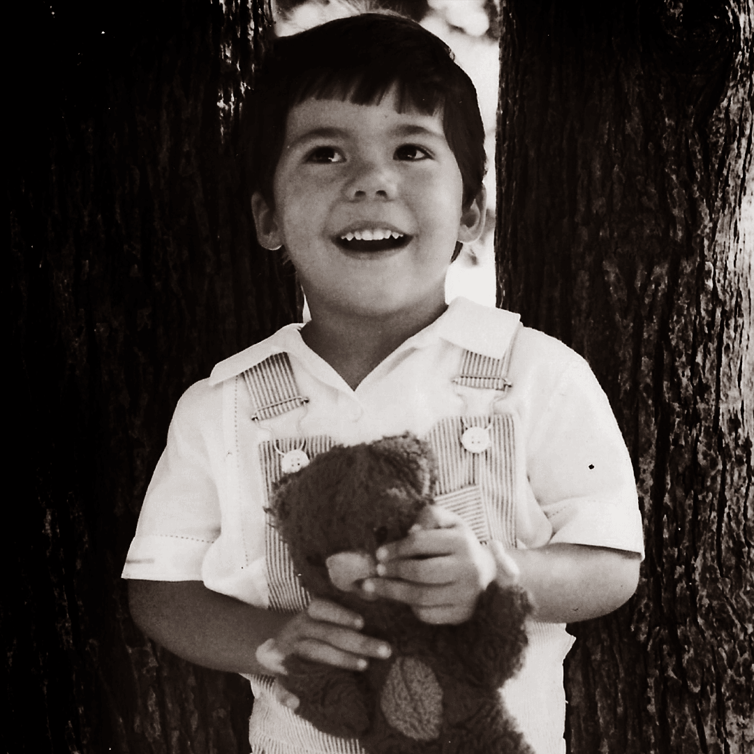 David Sobrino de niño