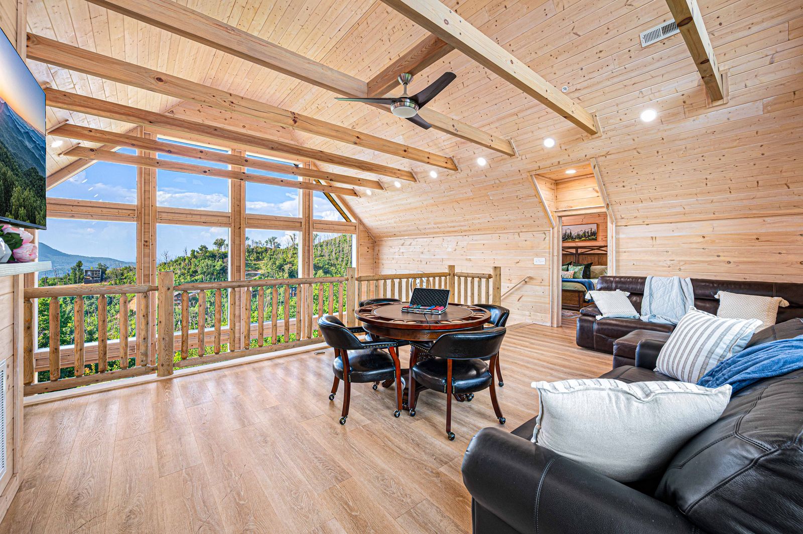 Loft seating and card table