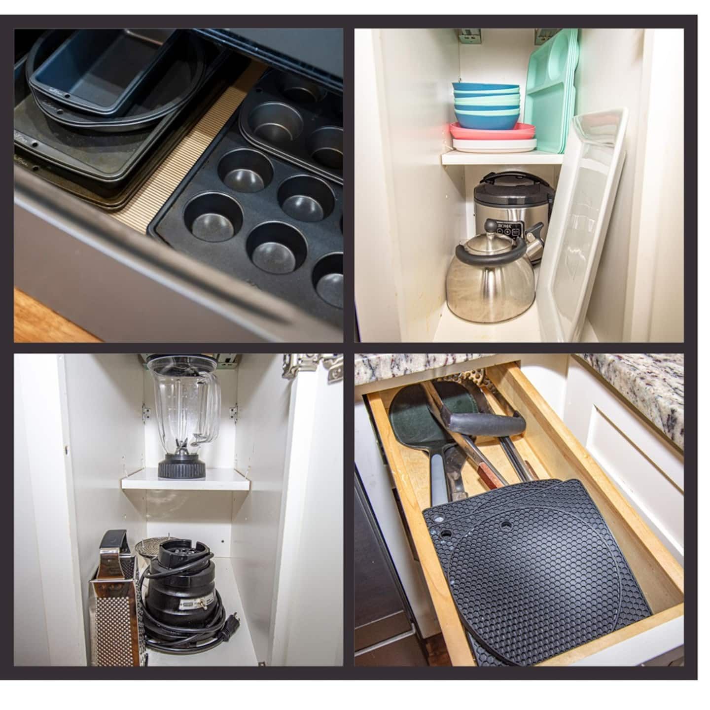 Fully stocked and ready for your inner chef, our kitchen includes bakeware, mixing bowls, blender, grater, Instant Pot, kettle, utensils, and more. Whether you're whipping up cupcakes or smoothies, everything you need is right where you need it.