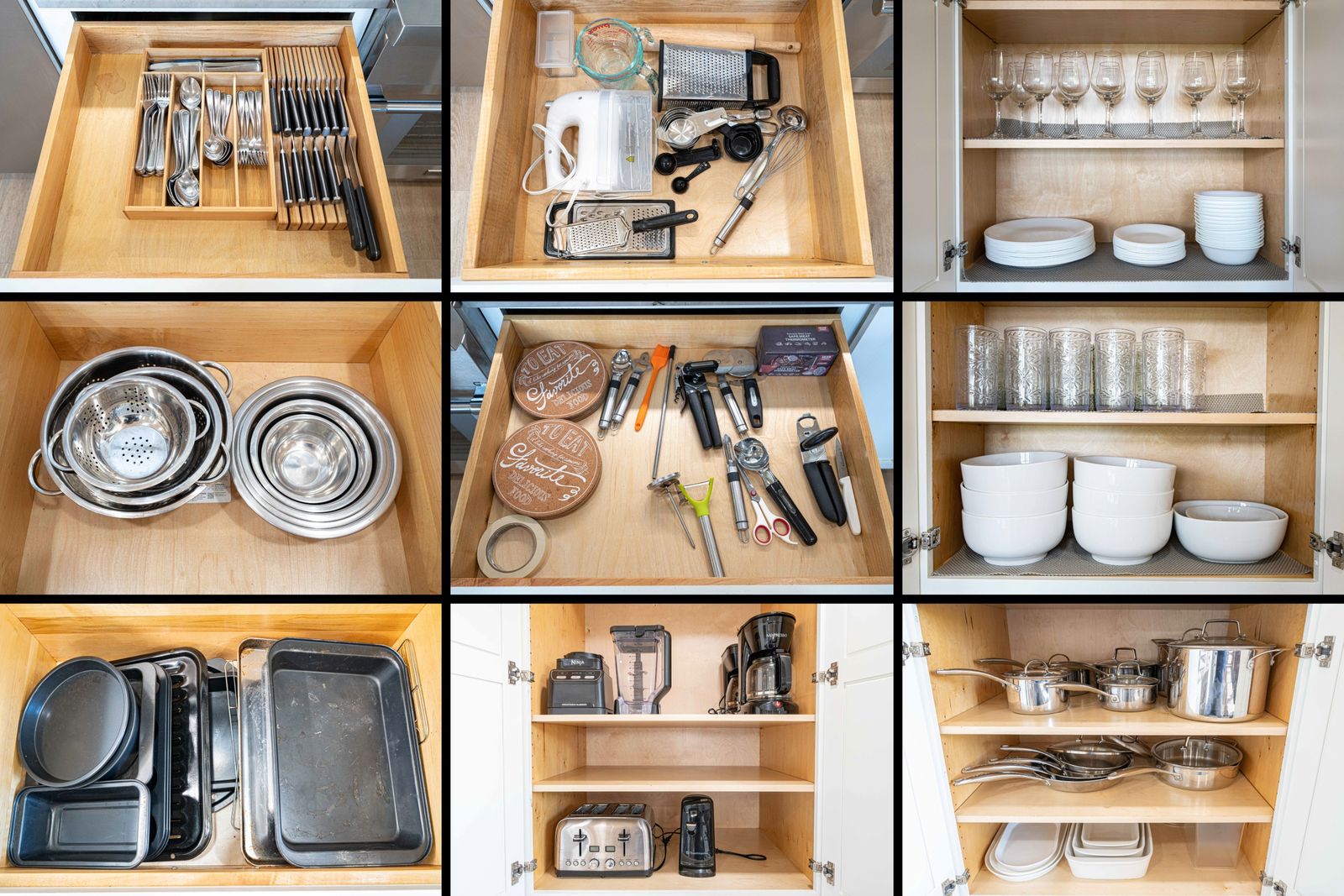 Cookware, dishes, and small appliances