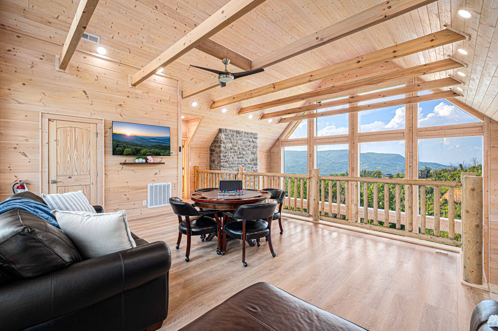 Loft lounge and game table