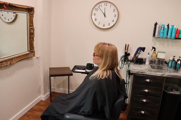 Client ready for a fresh cut