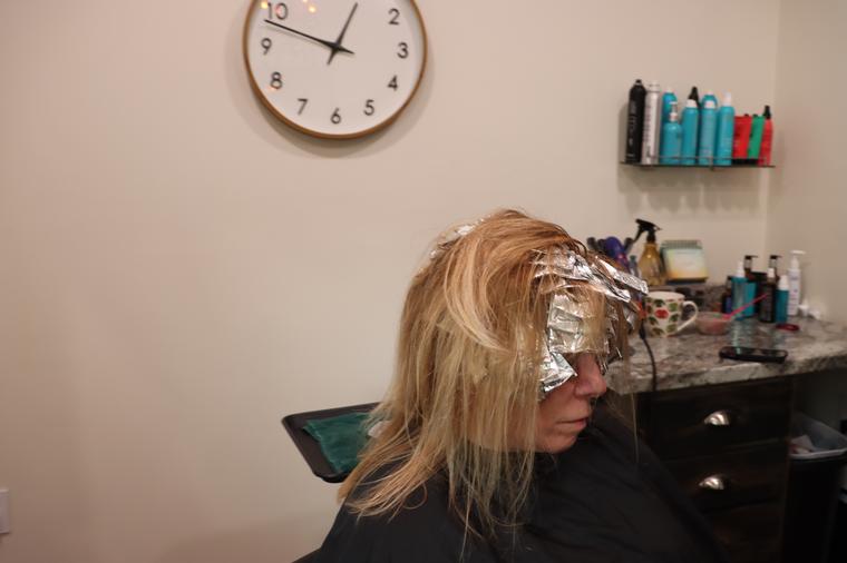 Hand-placed foils for brightness