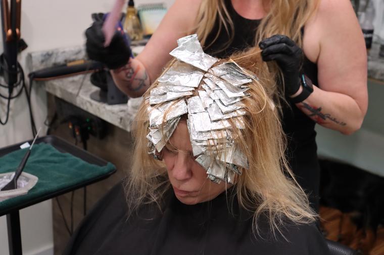 Blonding transformation underway
