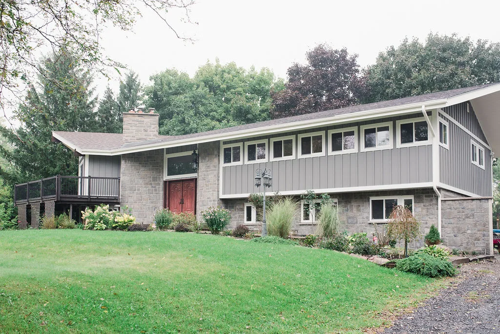 Board and batten re-clad, mid-century bungalow