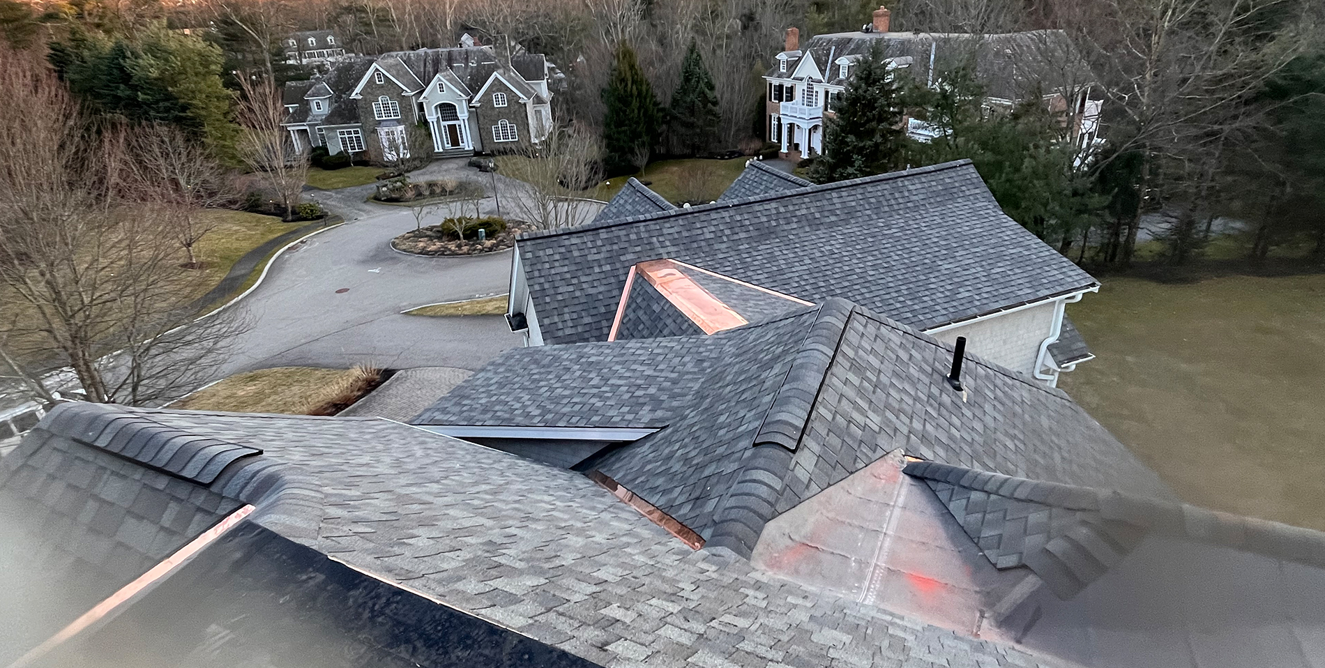 Asphalt roof