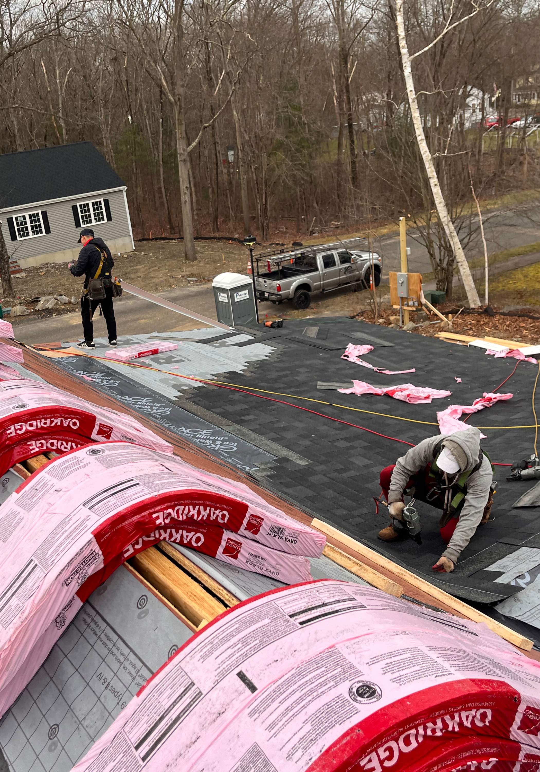 Asphalt roof