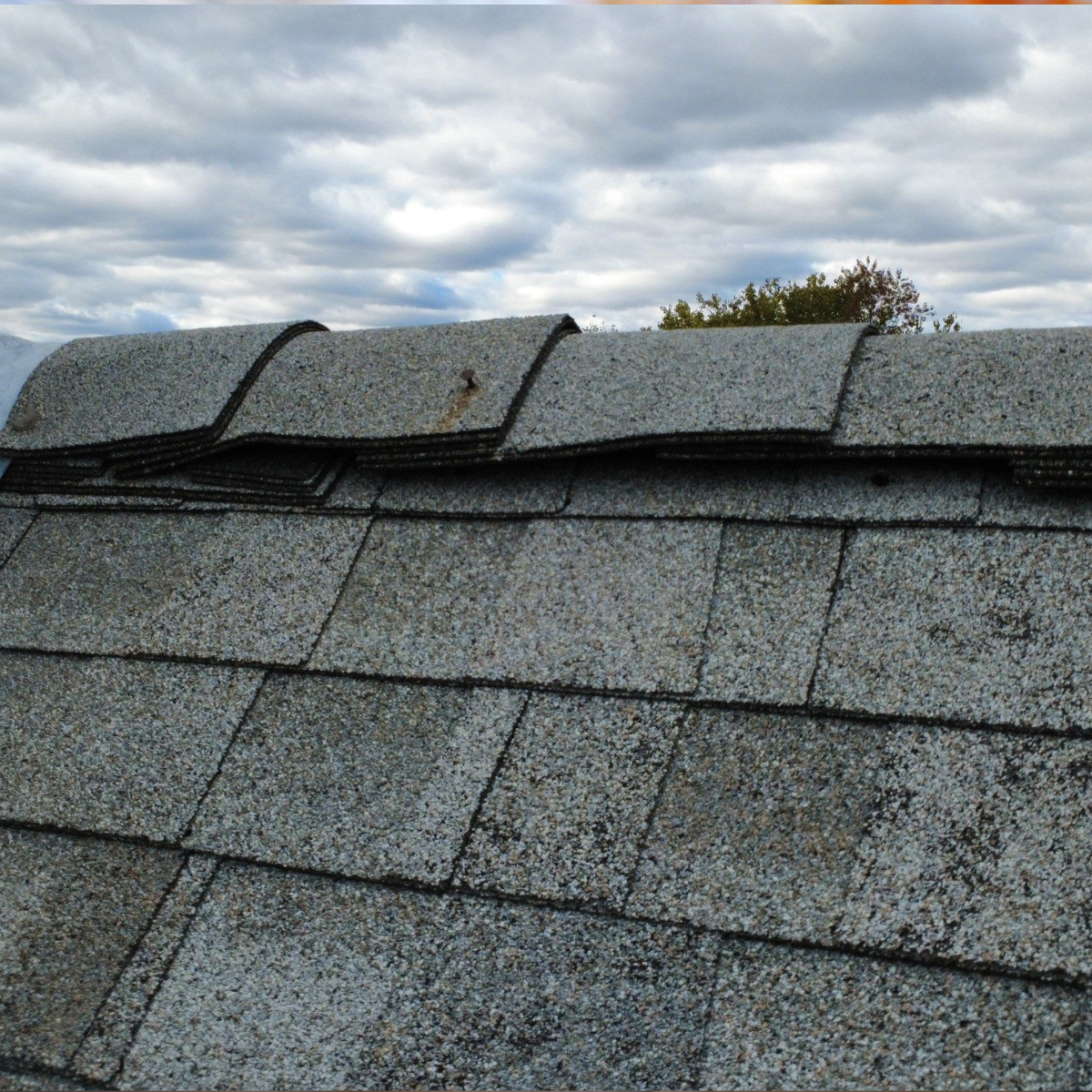 Roof layout / damaged shingles image