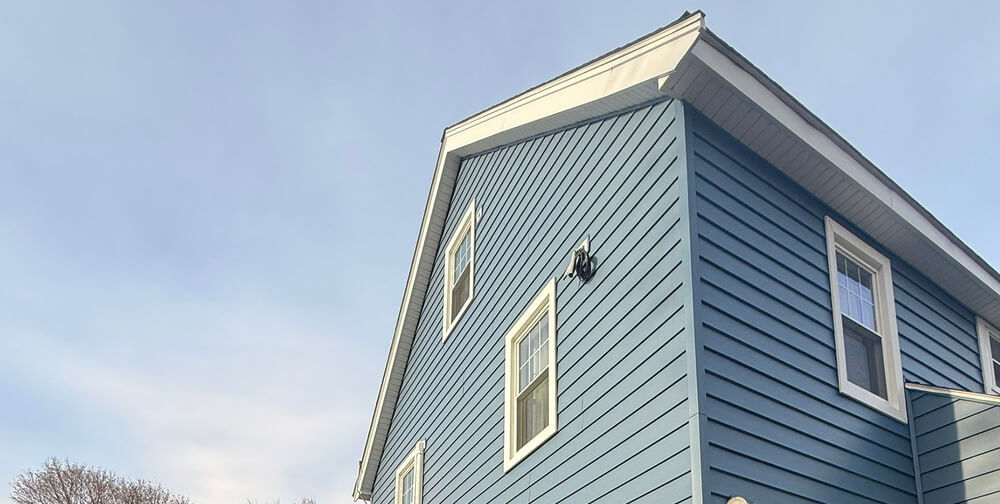Modern siding installation project