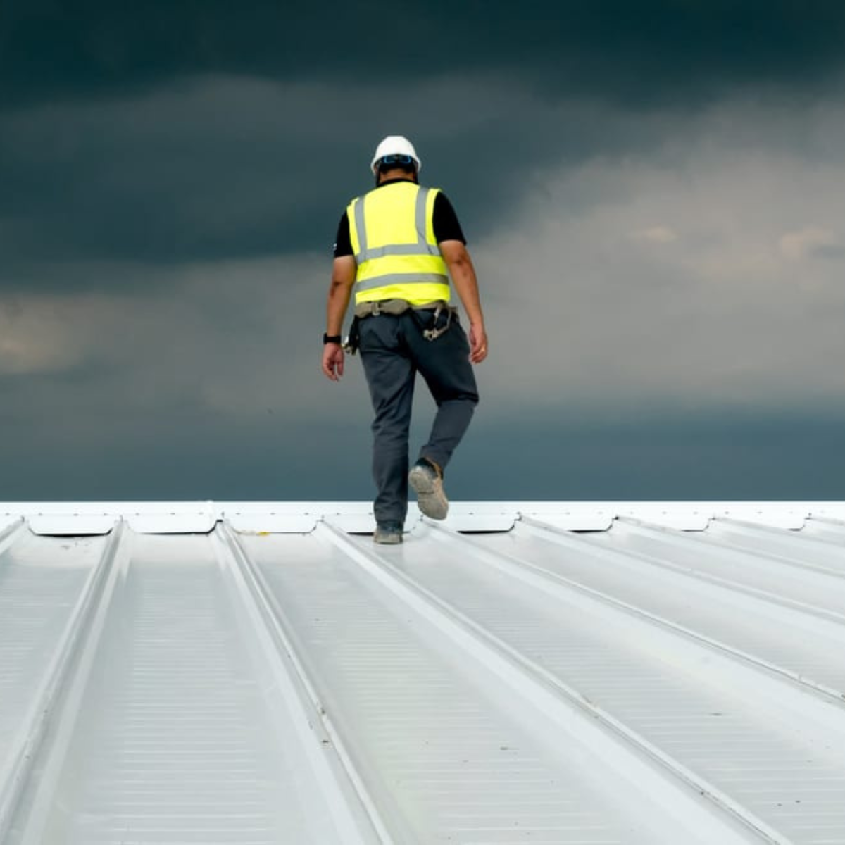metal roofing installation on residential home