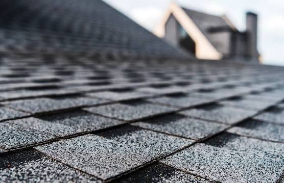 Close-up of architectural asphalt shingles used for roof replacement in Massachusetts