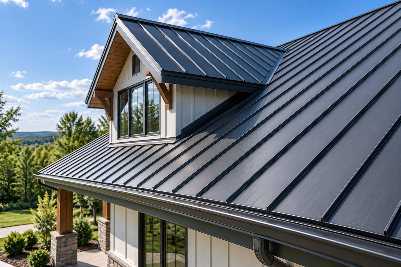 Metal roofing panels