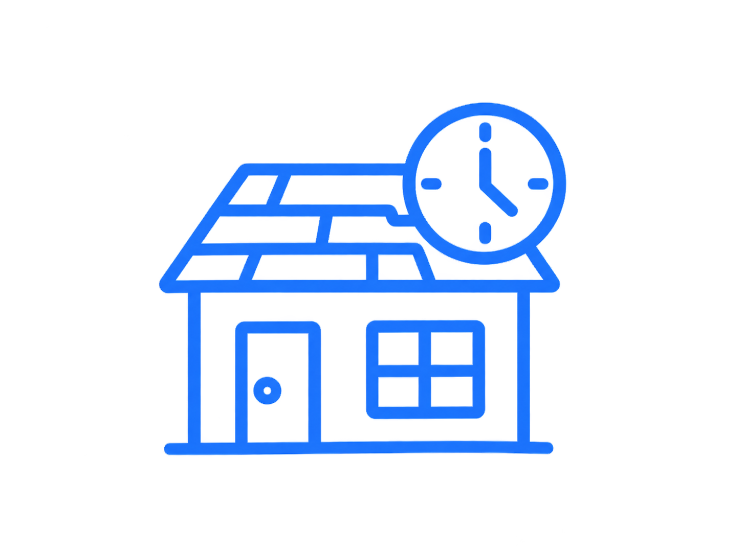 Aging roof icon