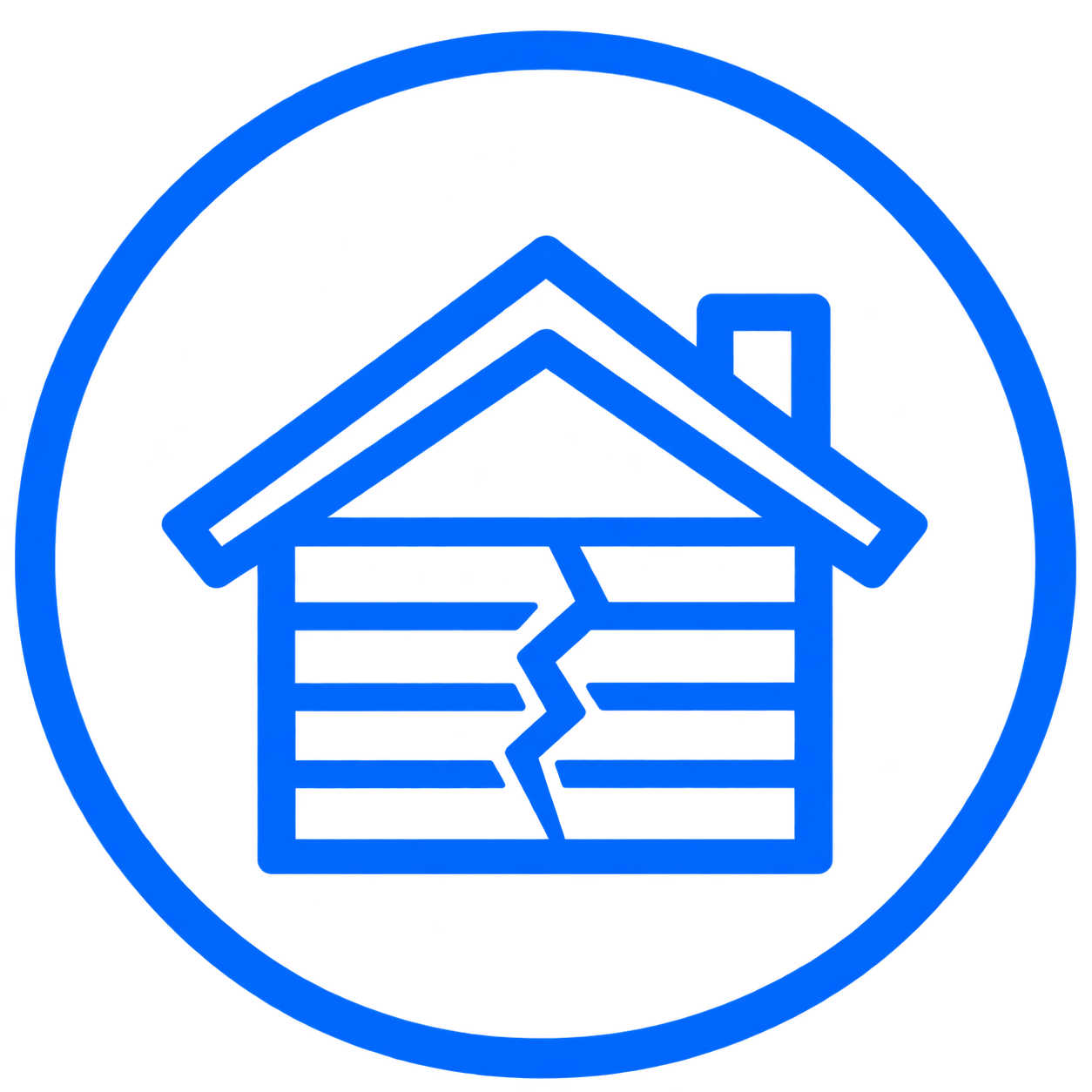 Damaged siding icon