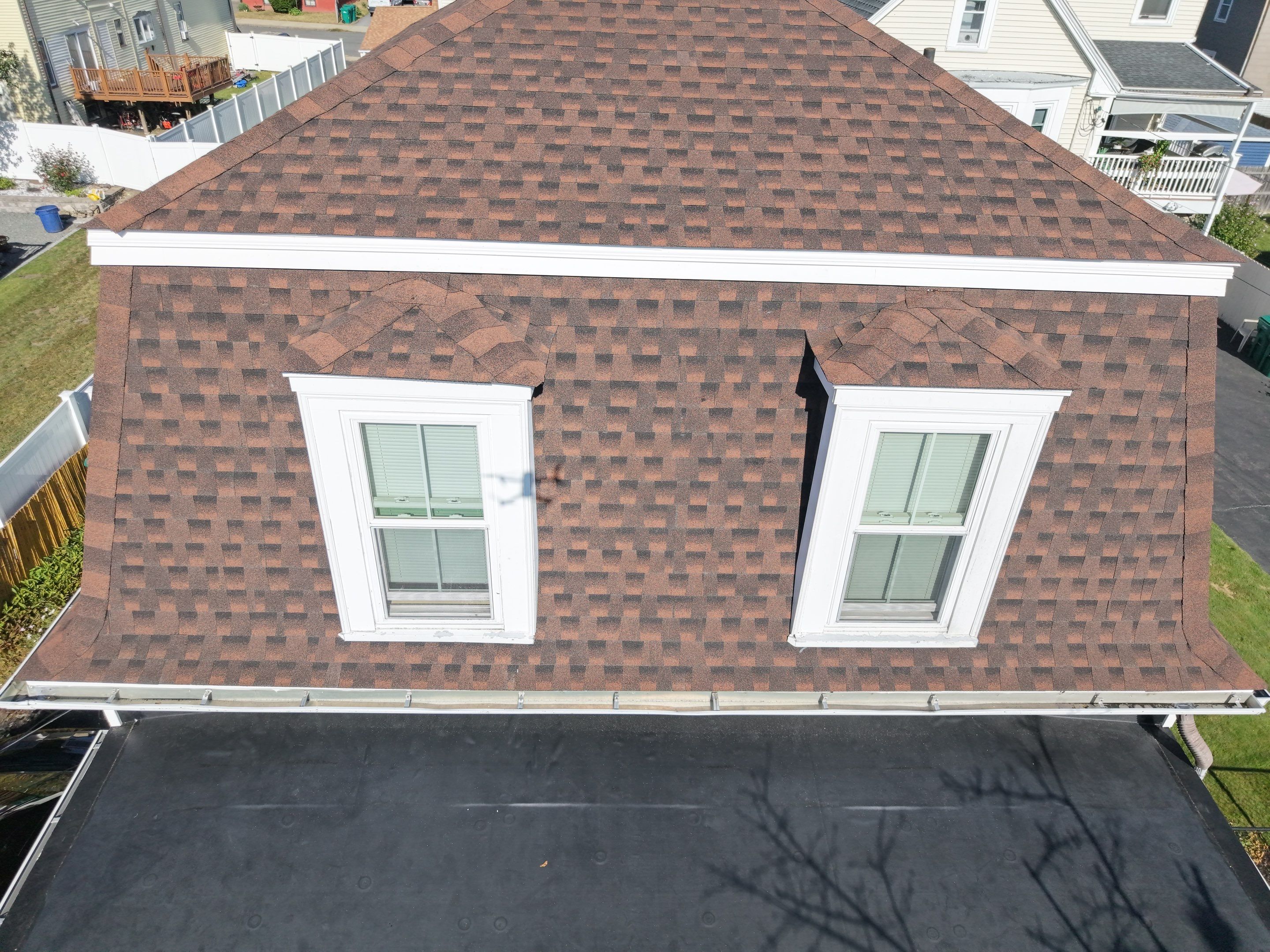 Roof flashing work