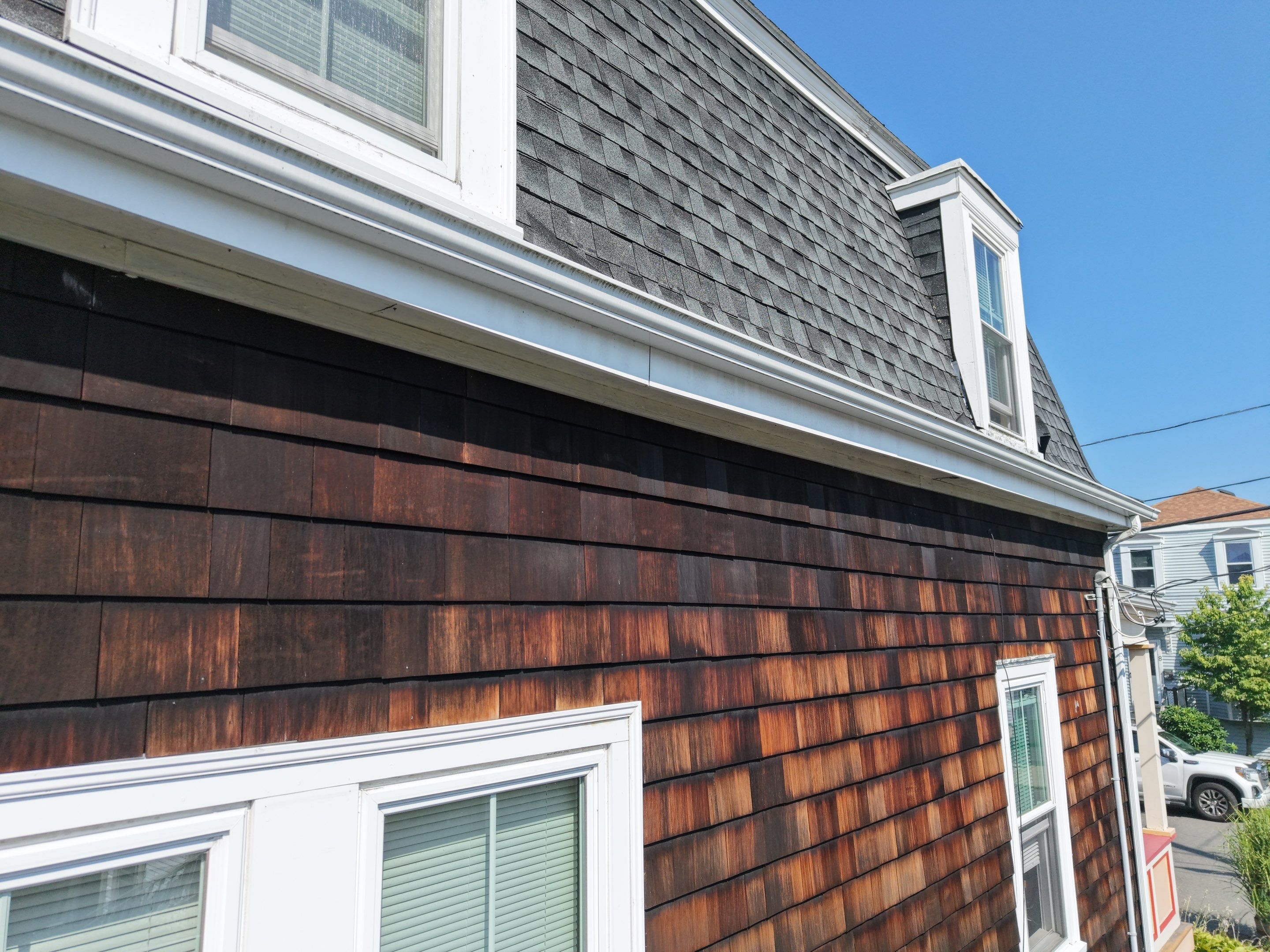 Roof flashing work