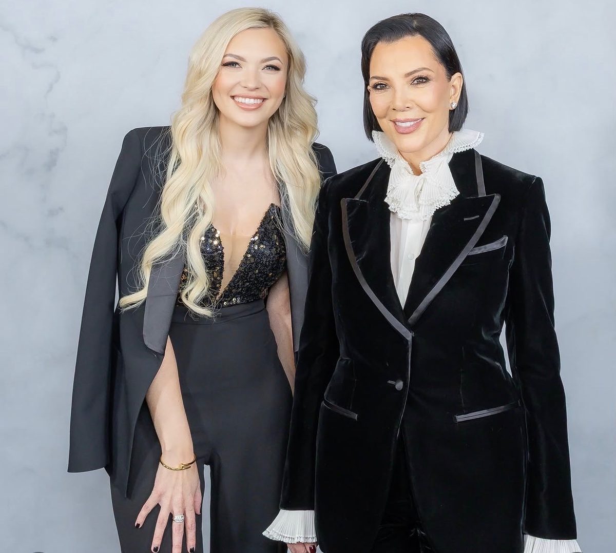 Mega One attendee with Kris Jenner, glam by OSIX