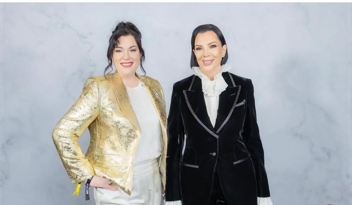 Mega One attendee with Kris Jenner, glam by OSIX