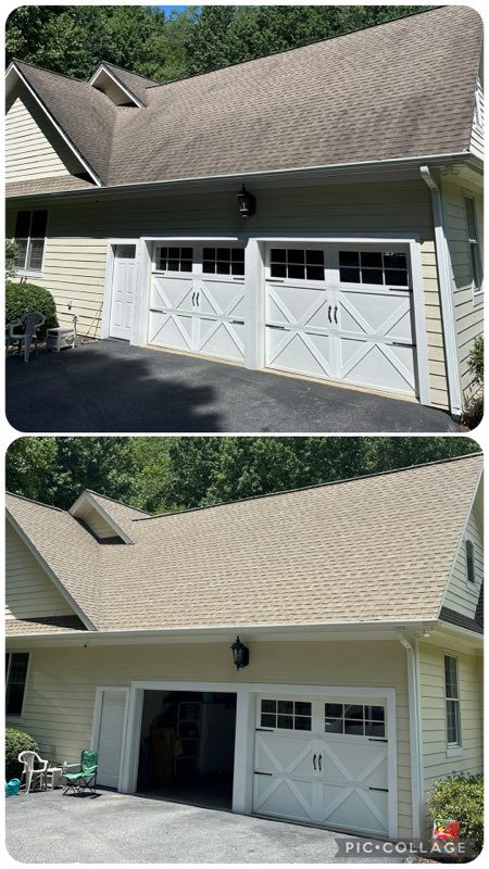 Rivenbark's Services LLC roof washing results in Waynesville, NC