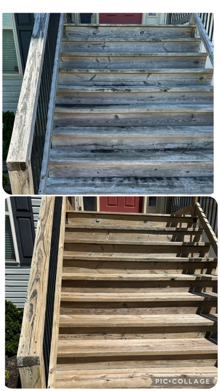Rivenbark's Services LLC deck and patio cleaning in Waynesville, NC