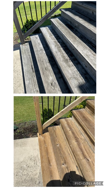 Rivenbark's Services LLC deck and patio cleaning in Waynesville, NC