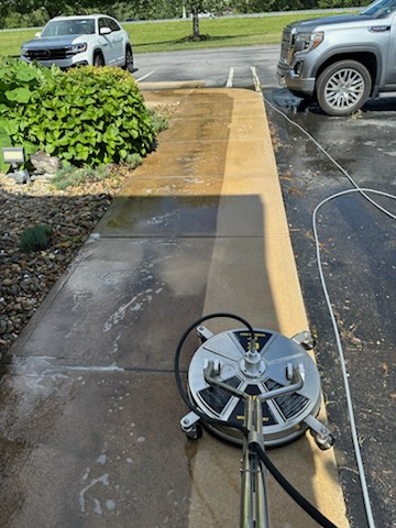 Rivenbark's Services LLC driveway cleaning in Waynesville, NC