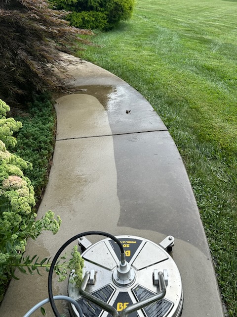 Rivenbark's Services LLC driveway cleaning in Waynesville, NC