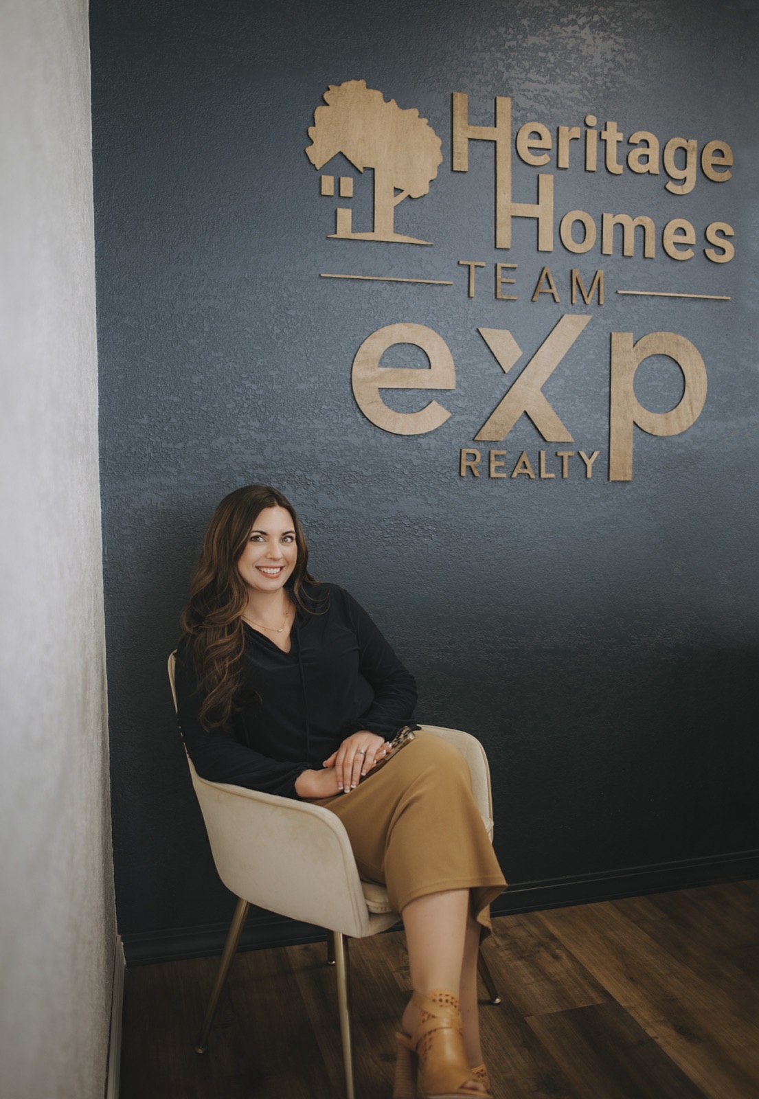 Jessica Renfrow at the Heritage Homes Team office