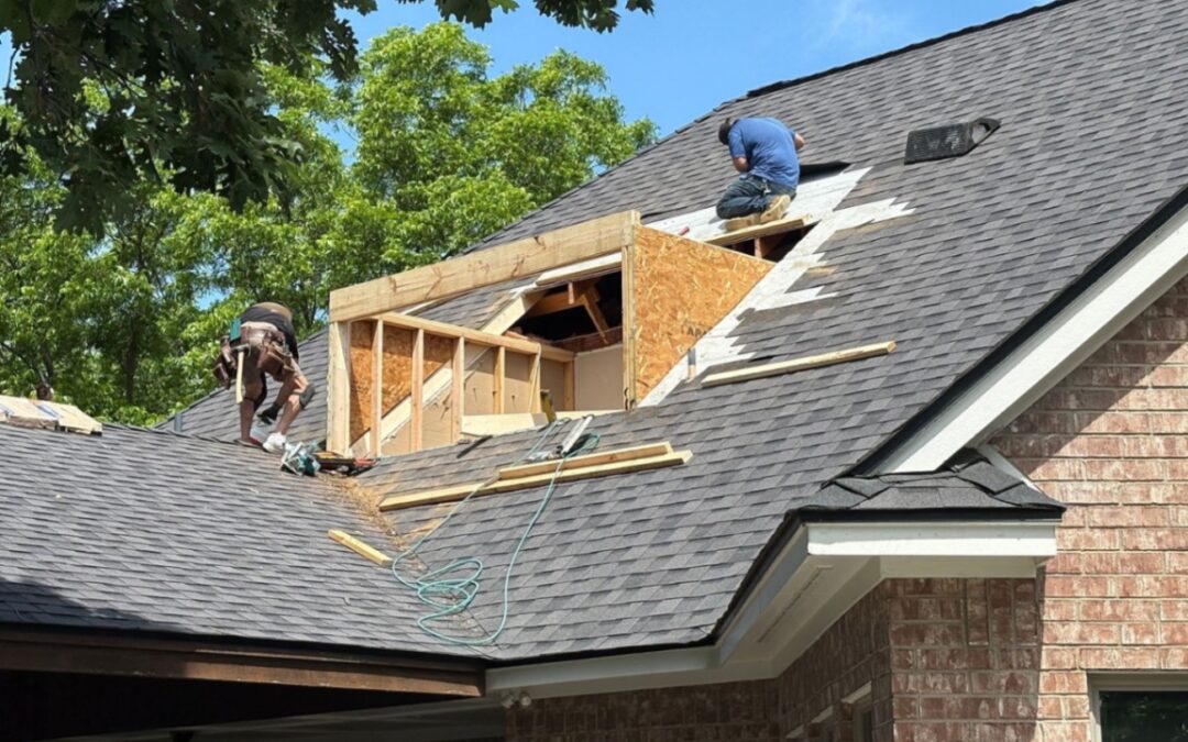 New dormer installation in Trophy Club
