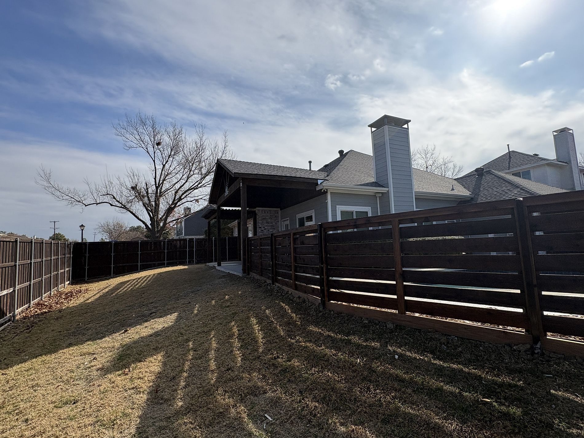Pergola and Fence Addition, after photo 1