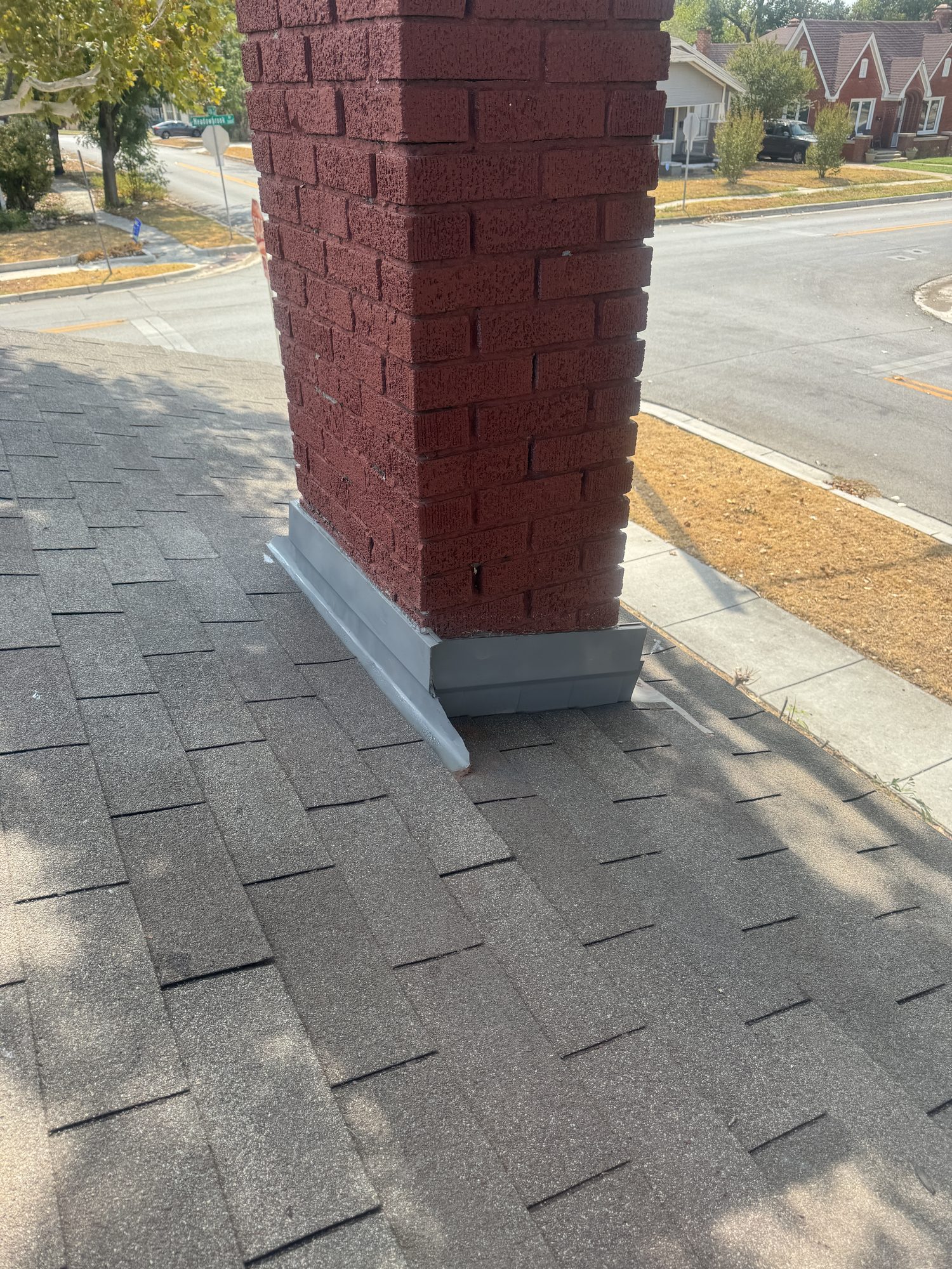 Chimney Flashing Repair, after photo 1