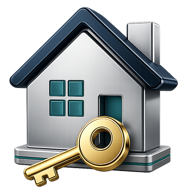 Home with key icon
