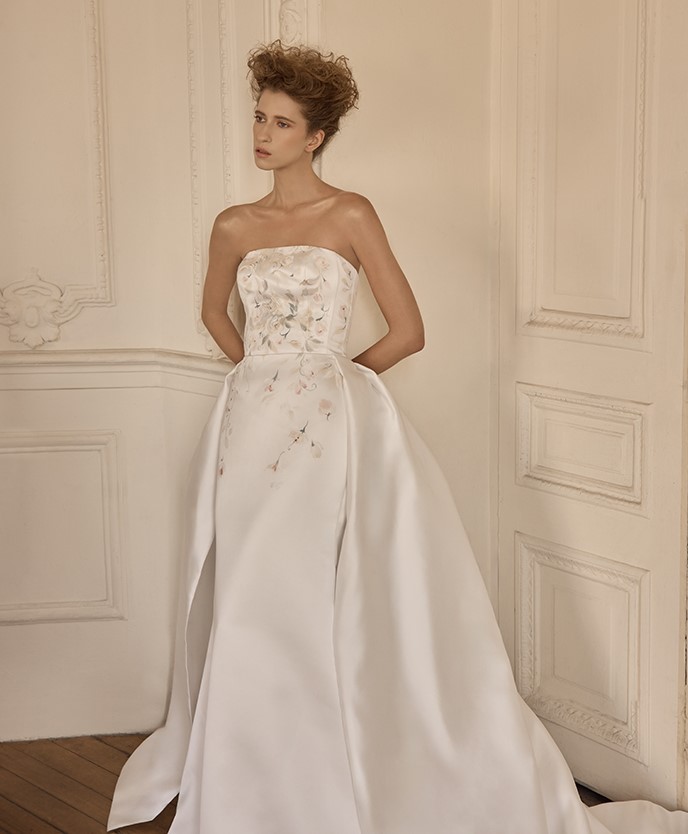 Francesca Miranda isolde hand painted exclusive wedding gowns bay area