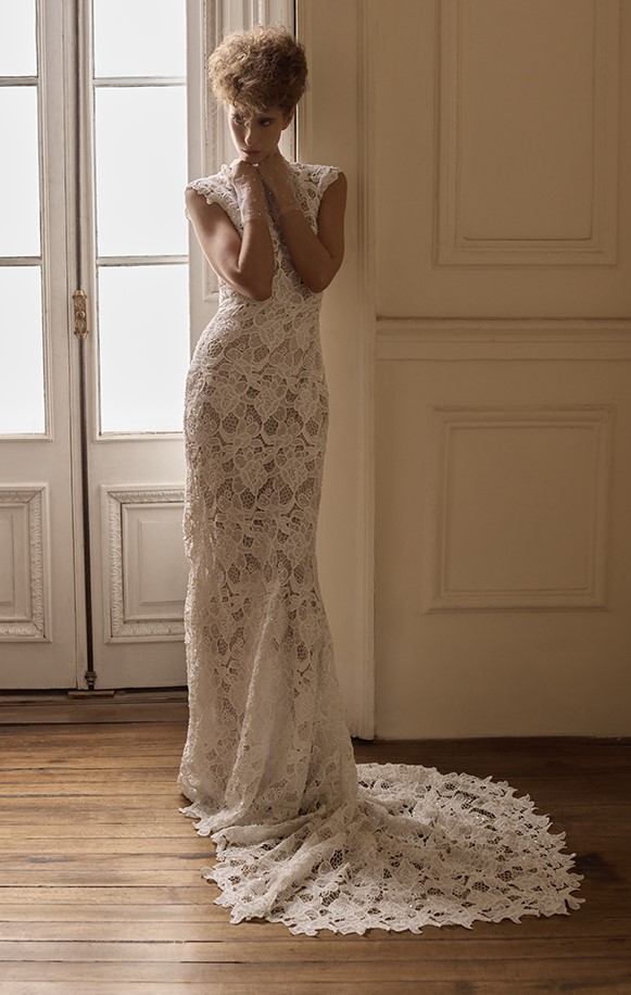 Francesca Miranda elara front view exclusive wedding gowns bay area