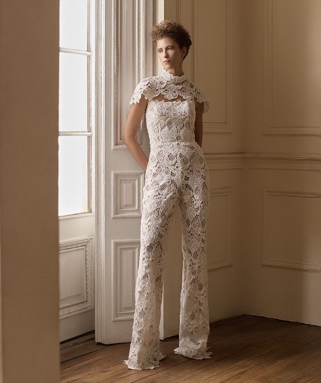 Francesca Miranda eugenia jumpsuit exclusive wedding gowns bay area
