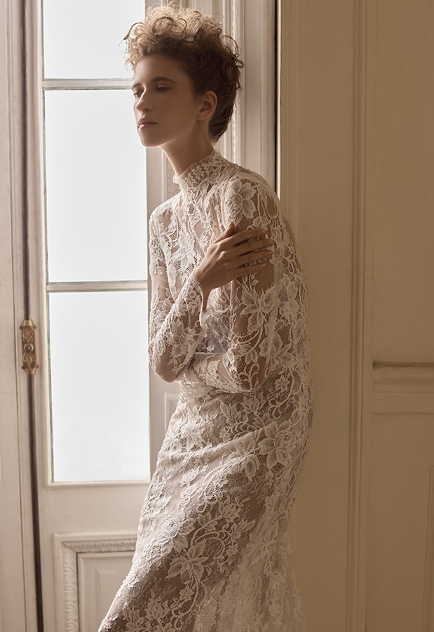 Francesca Miranda lirio long sleeves exclusive wedding gowns bay area