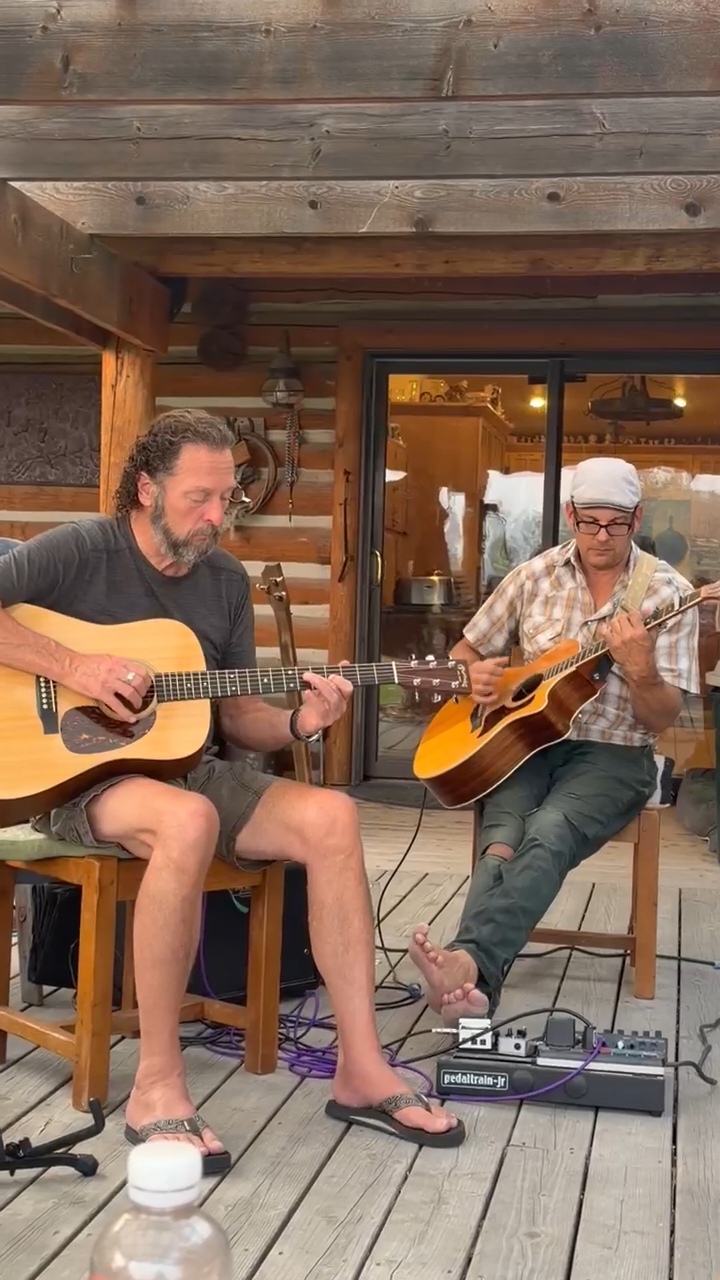 Nathan Eyre and Jeff Schumaker of Timber & Strings performing together
