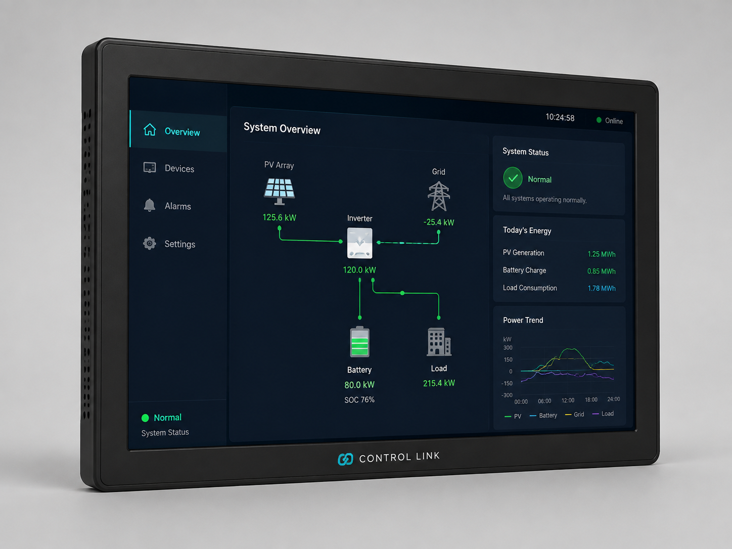 Control Link local touch HMI