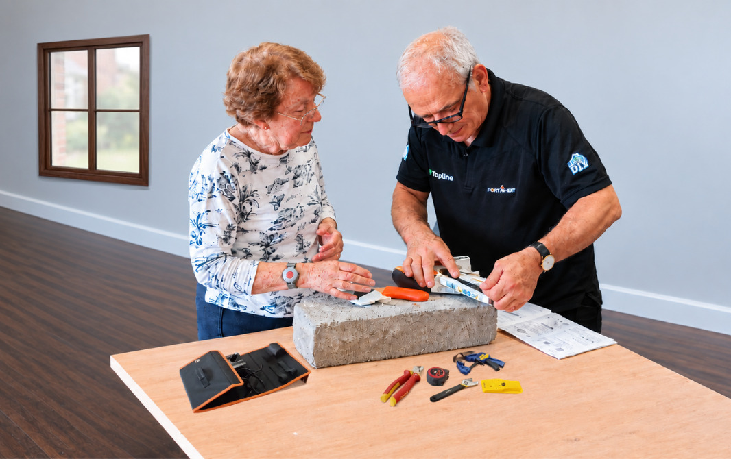 Jimmy teaching DIY workshop skills