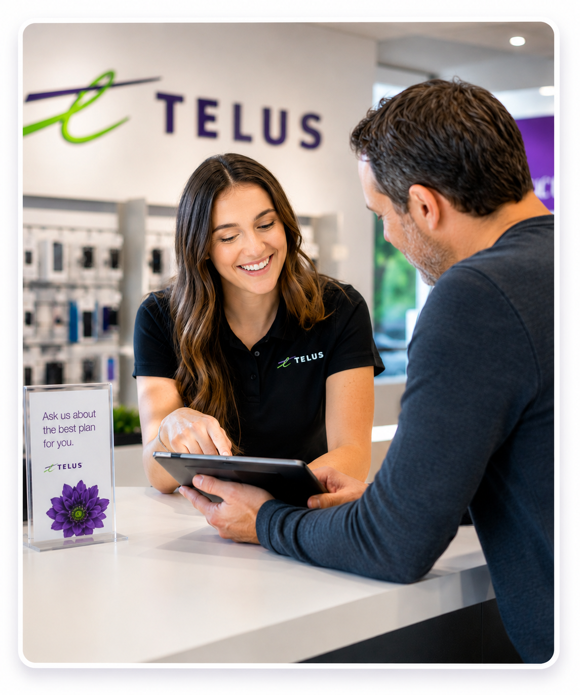 Employee checking their workplace wireless discount